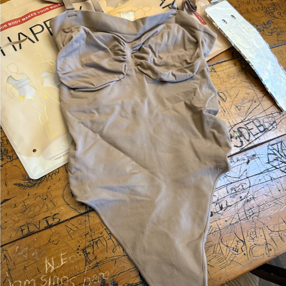 Shapermint Beige Shapewear Bodysuit